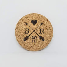 Load image into Gallery viewer, Cork Coaster Set - Personalized Design