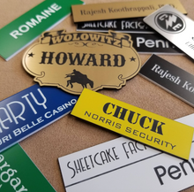 Load image into Gallery viewer, Engraved Acrylic Name Badges