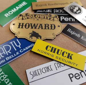 Engraved Acrylic Name Badges