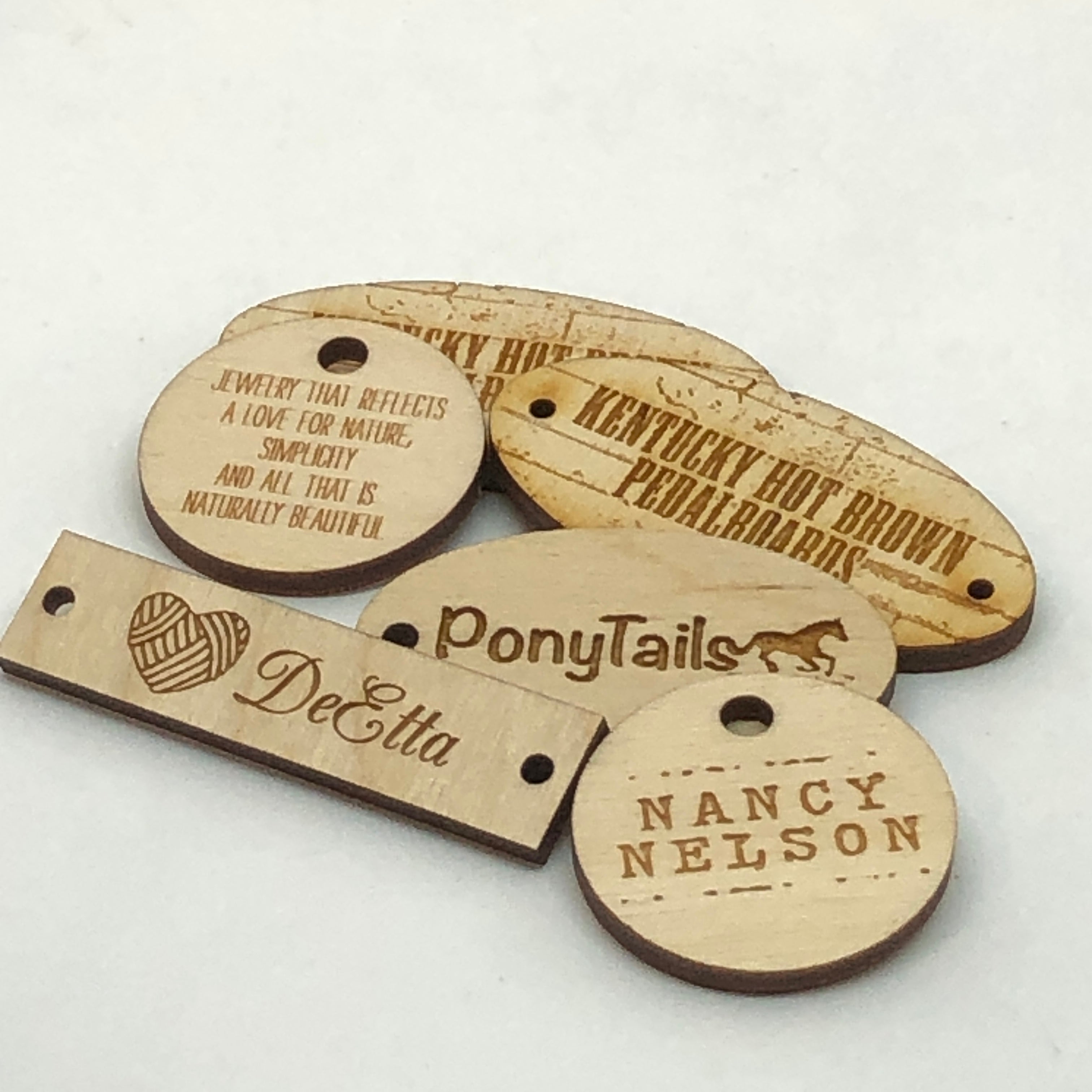 Custom Engraved Hang Tags – Bullfrog Laser