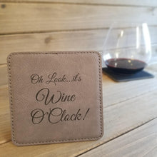 Load image into Gallery viewer, Leatherette Coasters - Personalized Design