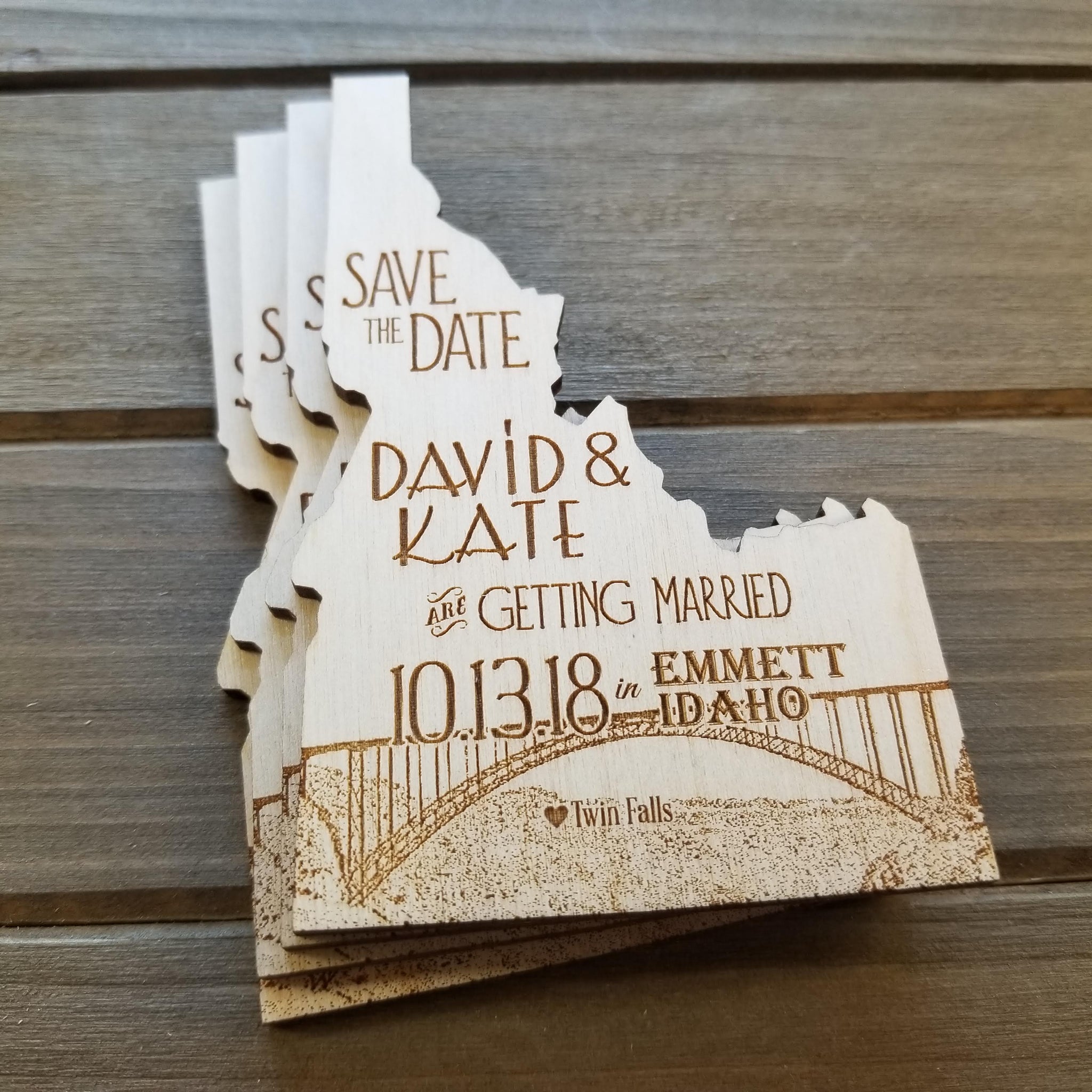 Wedding Save the Date Magnets – Bullfrog Laser